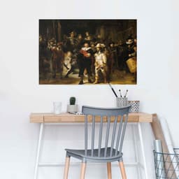 Reinders! Poster Rembrandt Die Nachtwache | Mehrfarbig