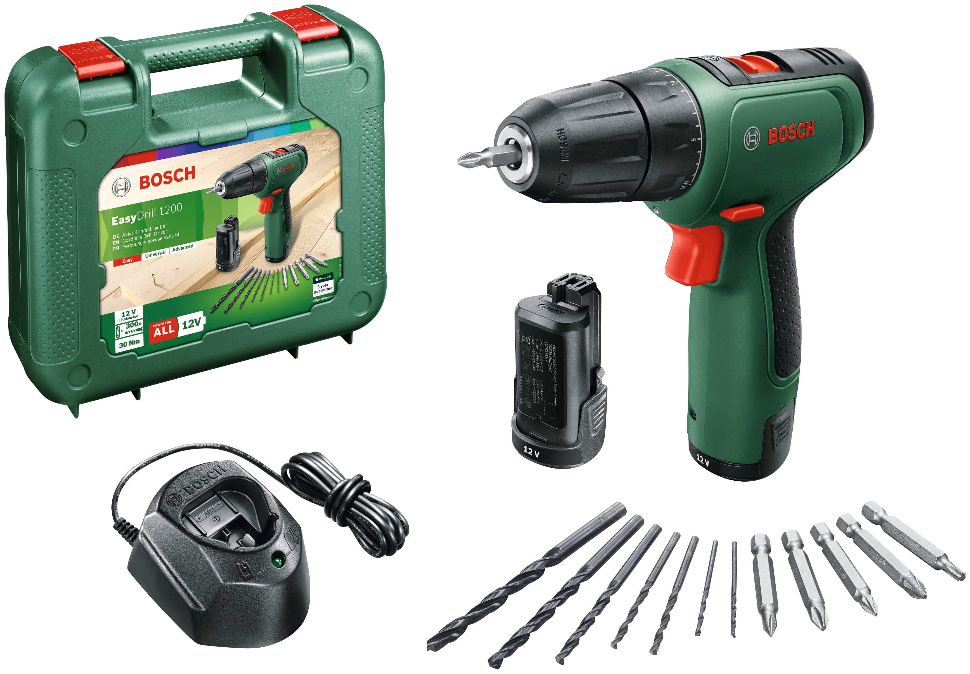 Bosch Home & Garden EasyDrill 1200 Akku-Schrauber | Grün