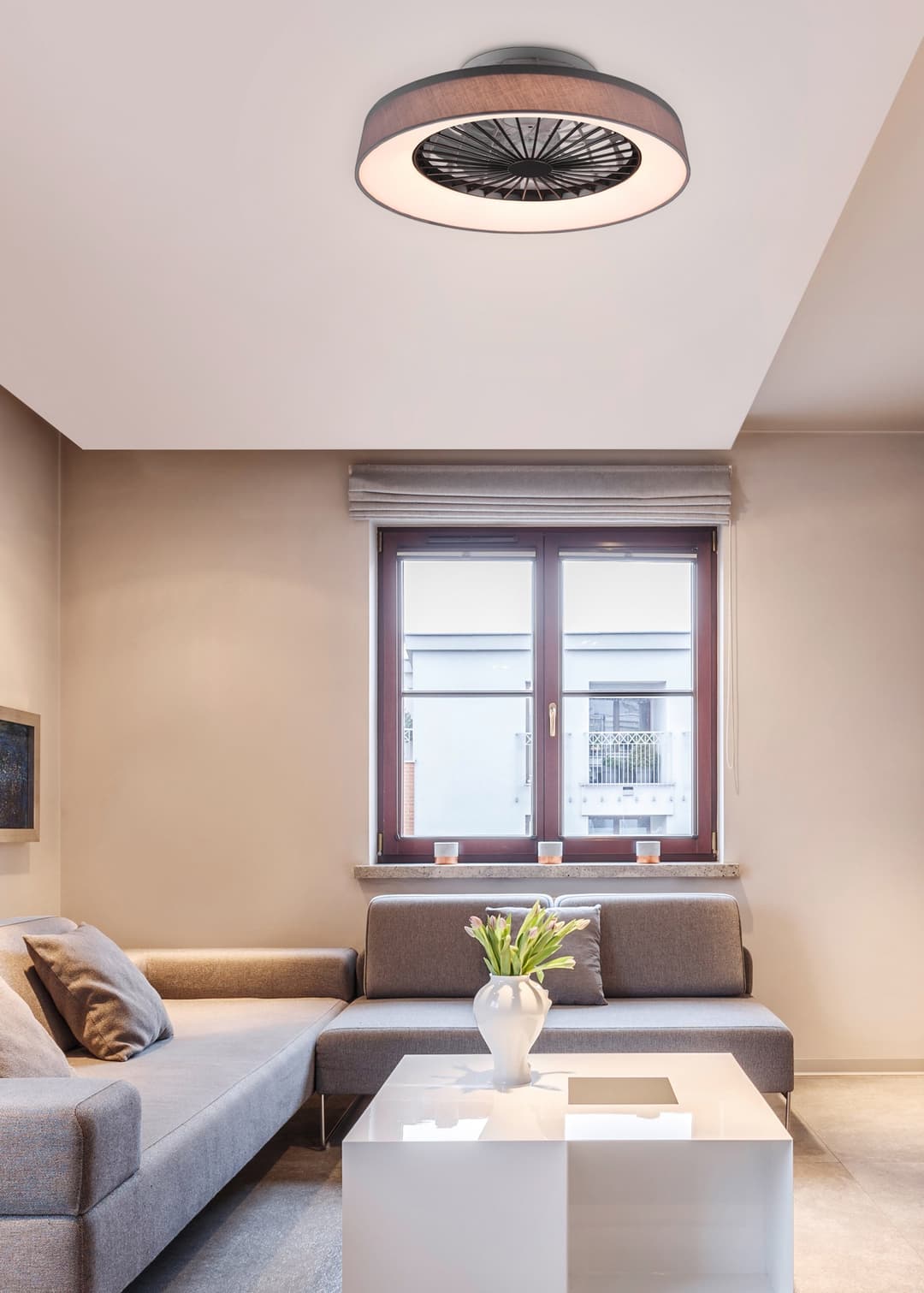 Reality Leuchten LED Deckenleuchte Farsund | Grau