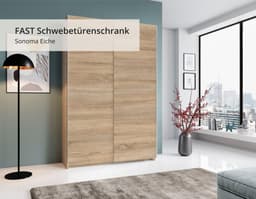 Schlafkontor Schwebetürenschrank Heimo | Holztöne