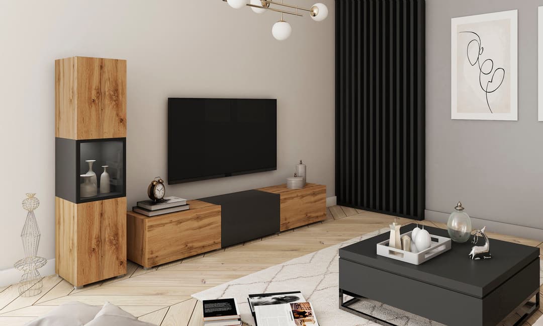 Home affaire Wohnwand BERLIN I | Holztöne