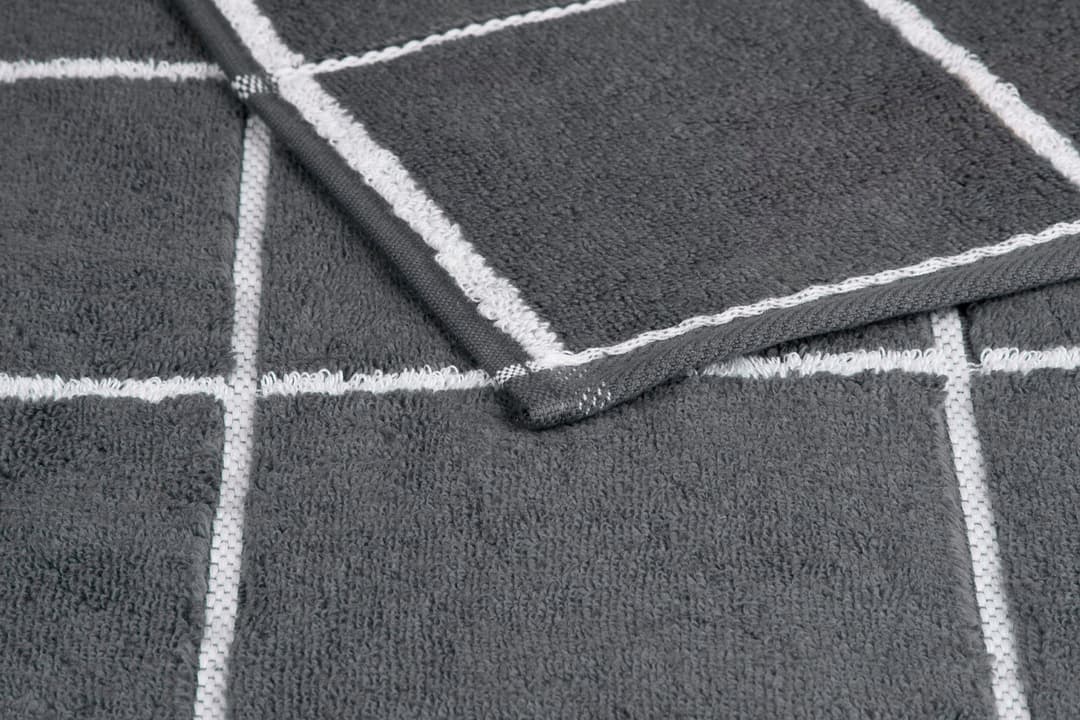 ROSS Handtücher Cashmere Überkaro | Grau