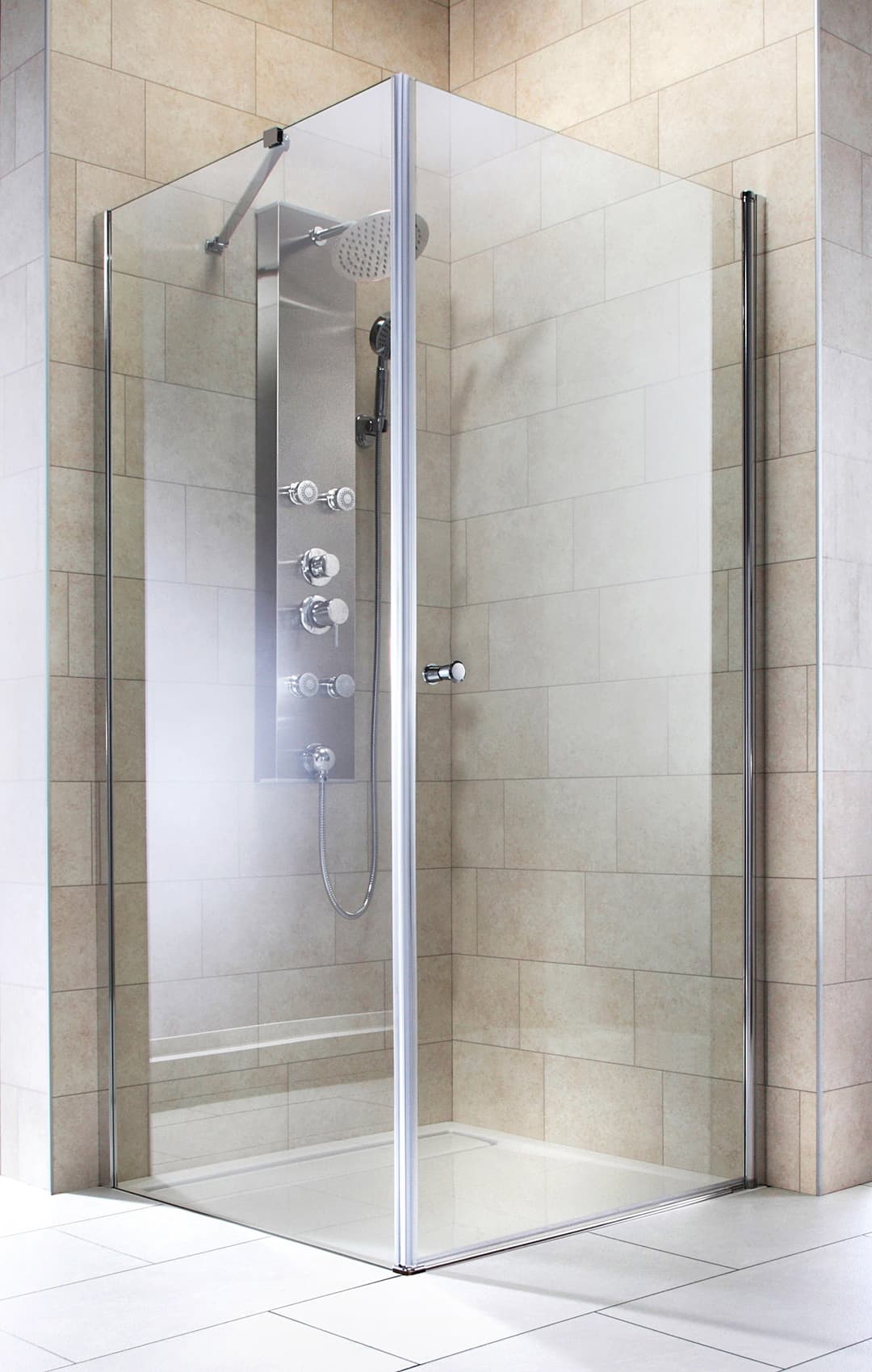 welltime Eckdusche Florenz | Transparent