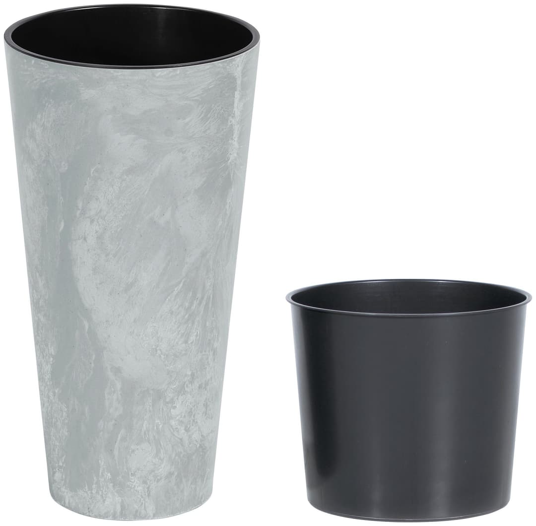Prosperplast Pflanzkübel Tubus Slim Beton | Grau