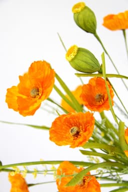 Kunstblume Mohnblumen | Orange