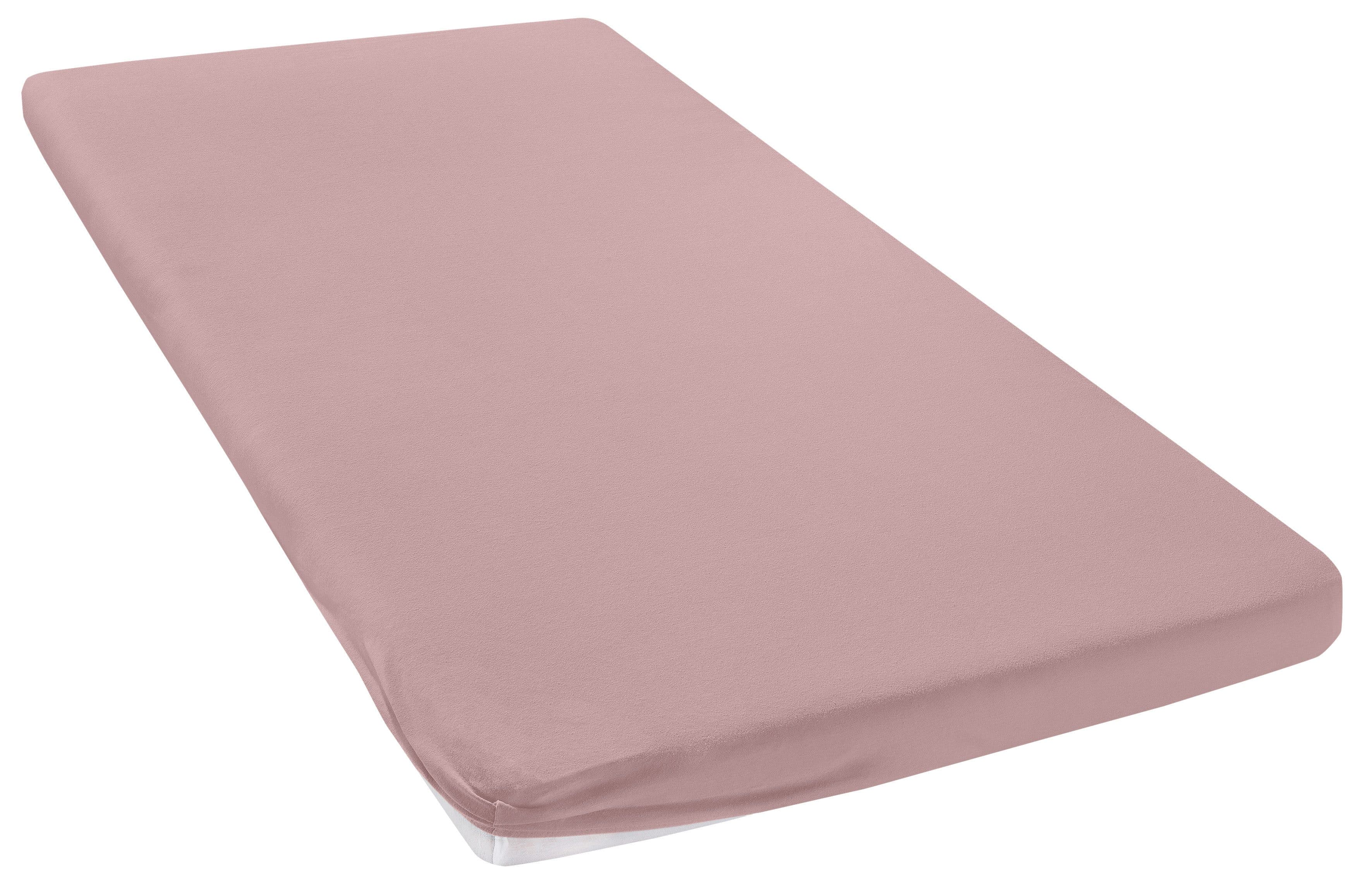 OTTO home Spannbettlaken Topper Basic | Rosa