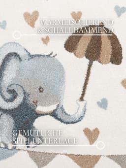 Villeroy & Boch Kinderteppich Walk like an Elephant Rainy | Mehrfarbig
