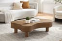 SalesFever Couchtisch Wohnzimmertisch organisch mit | Braun 3