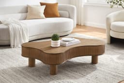 SalesFever Couchtisch Wohnzimmertisch organisch mit | Braun