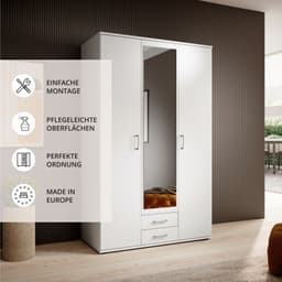 Schlafkontor Kleiderschrank Karl | Weiß