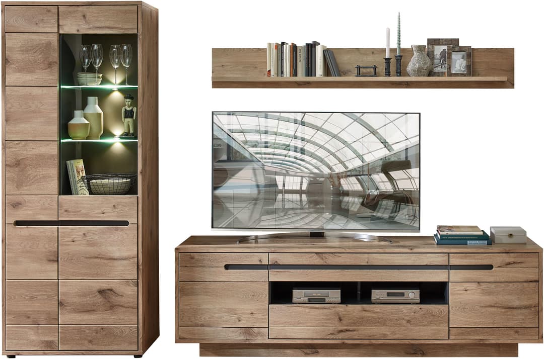 Innostyle Wohnwand BELLANO | Holztöne