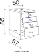 Flex-Well Unterschrank Samoa | Holztöne 3