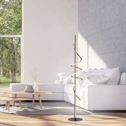 JUST LIGHT Stehlampe EMANDA | Schwarz