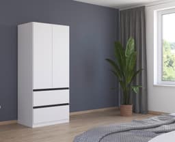 rauch COSTA Drehtürenschrank | Weiß