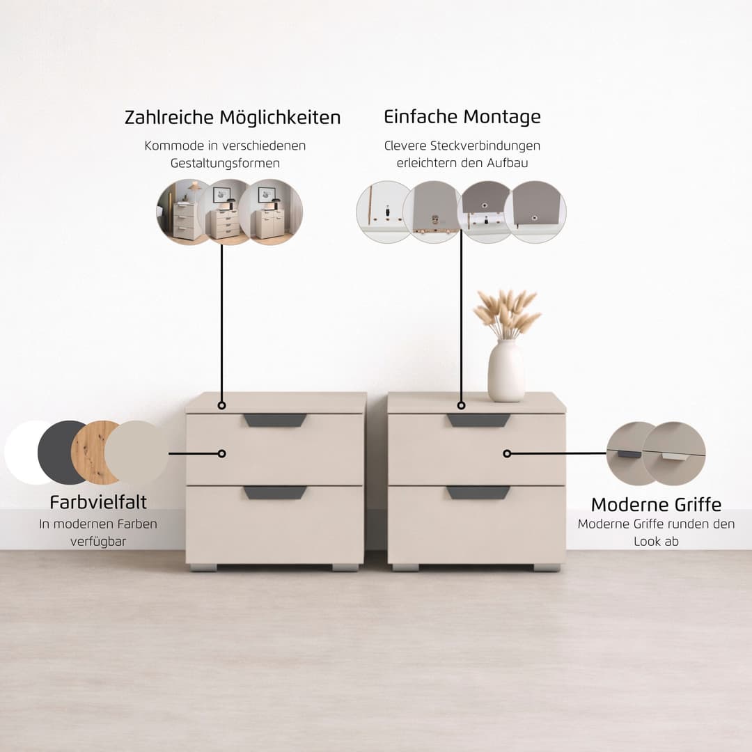 rauch Nachtkommode COSTA | Beige