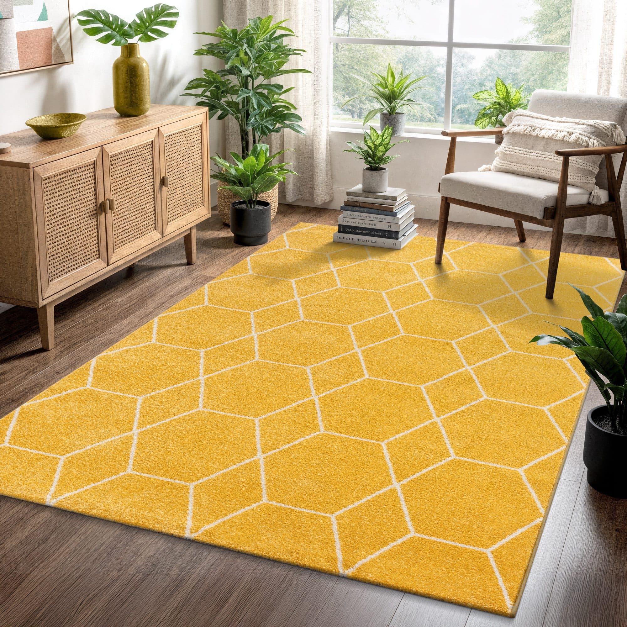 Sanat Teppich Trellis | Gelb
