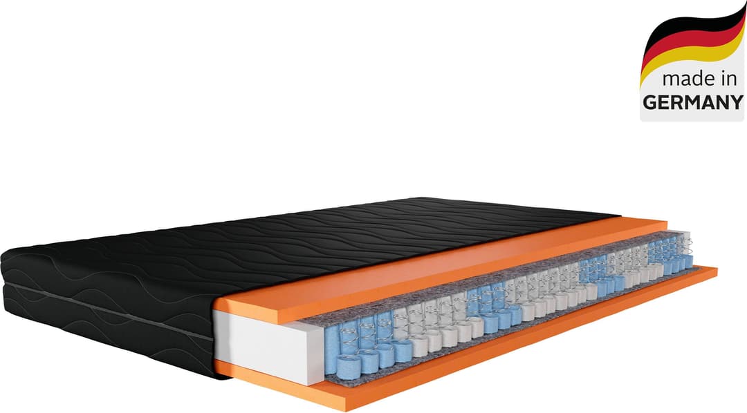 Taschenfederkernmatratze Black Diamond Comfort | Schwarz