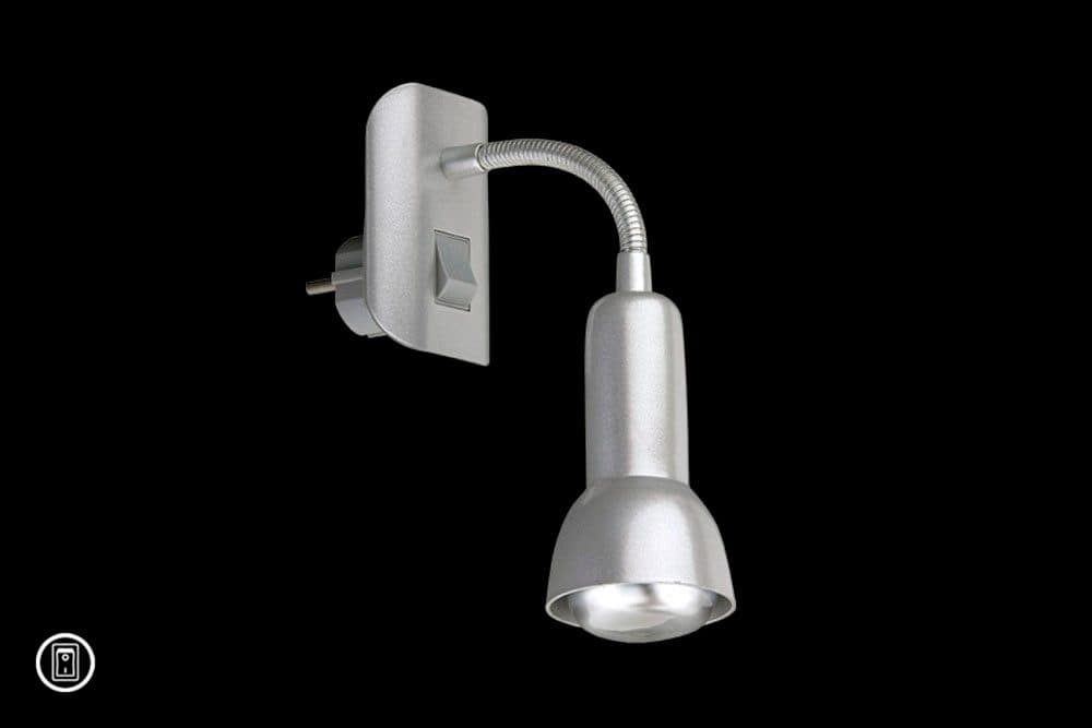 Briloner Leuchten LED Steckdosenleuchte PAKU | Silber