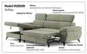 COTTA Ecksofa Hudson L-Form | Schwarz 3