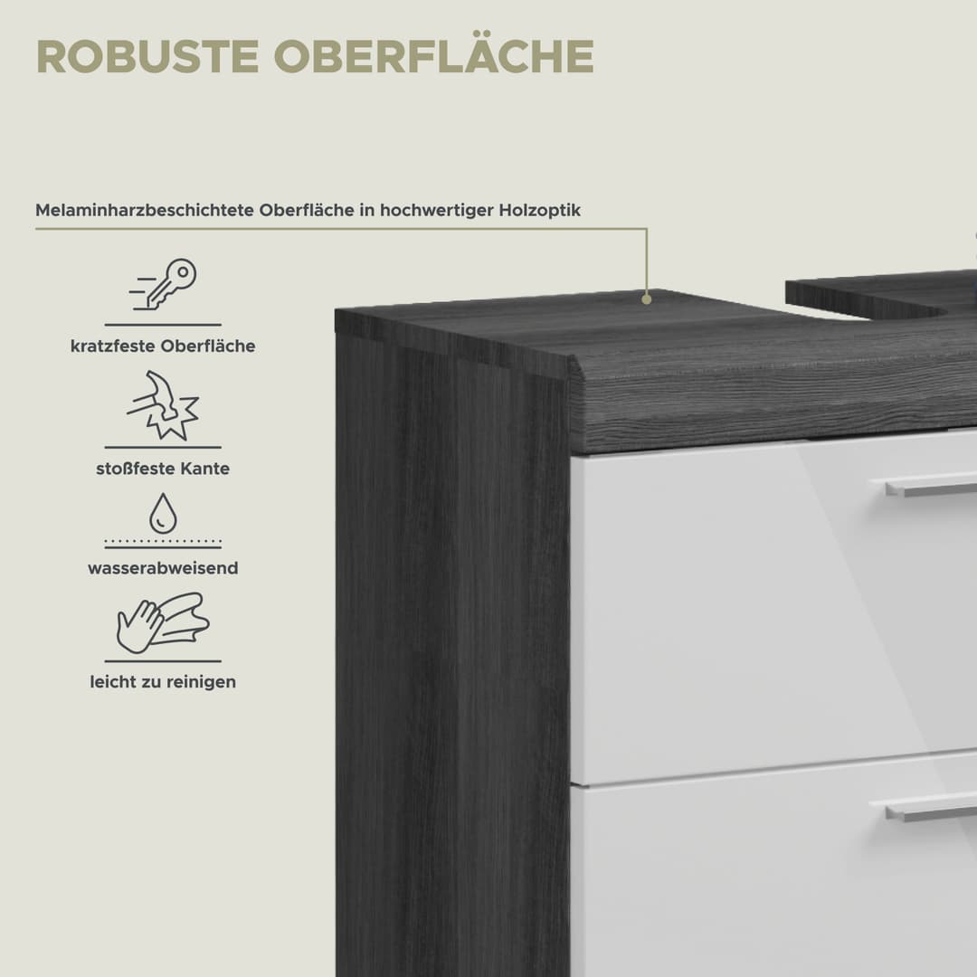 welltime Badmöbel-Set Siena | Mehrfarbig