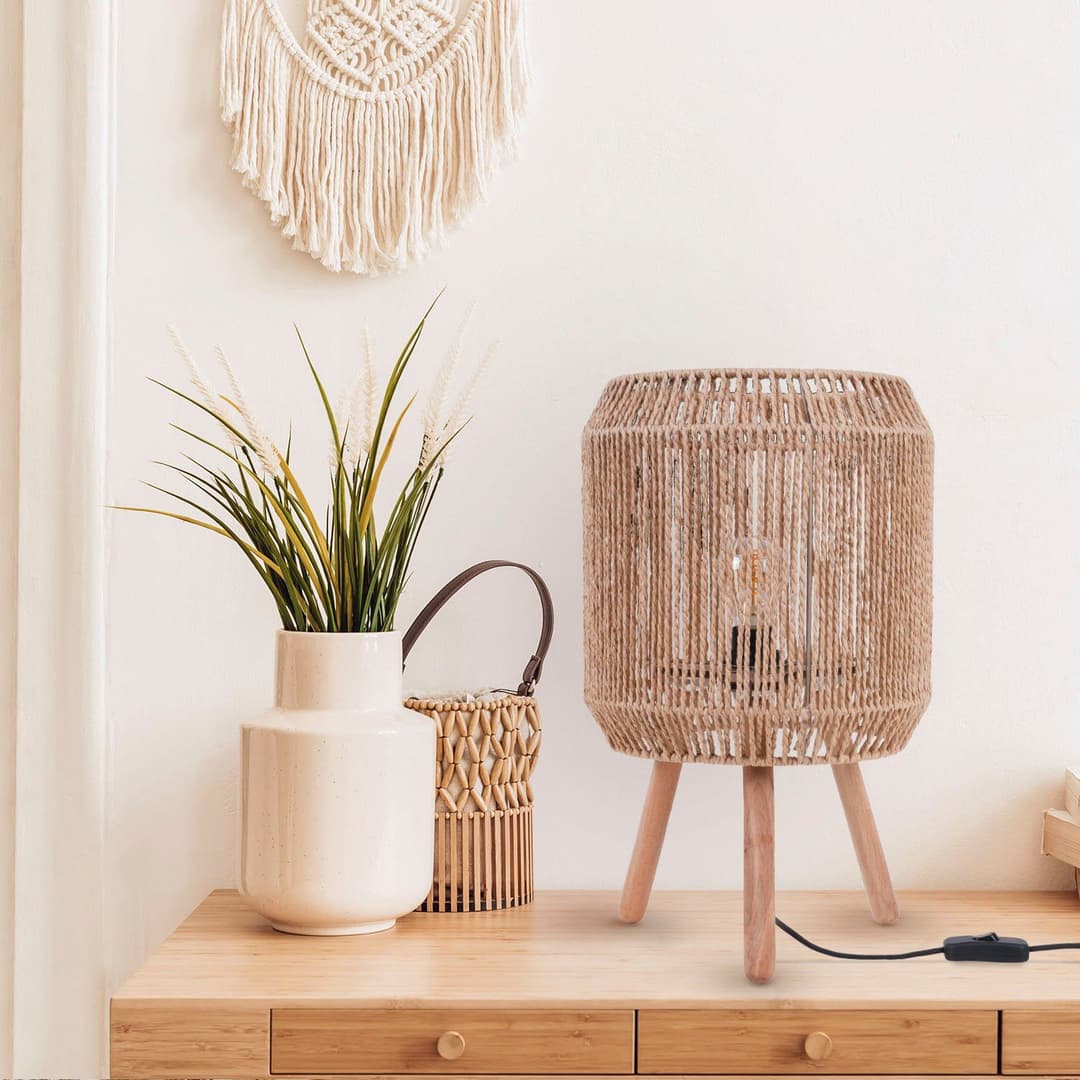 Paco Home Tischleuchte SOL | Braun