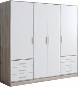 FORTE Kleiderschrank Jupiter | Holztöne