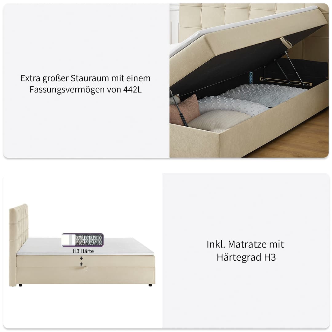 OTTO home Boxbett Tommes | Beige