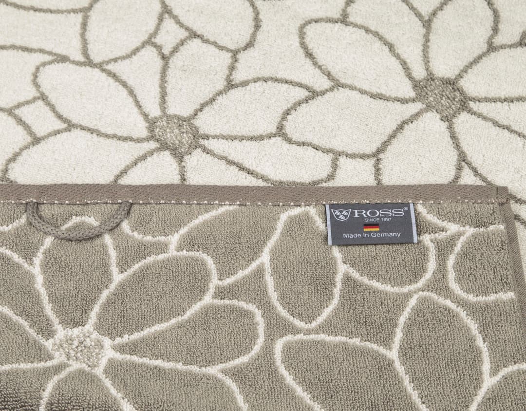ROSS Handtücher Blütenfond | Beige