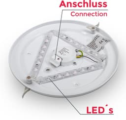 B.K.Licht LED Deckenleuchte Leonis | Weiß