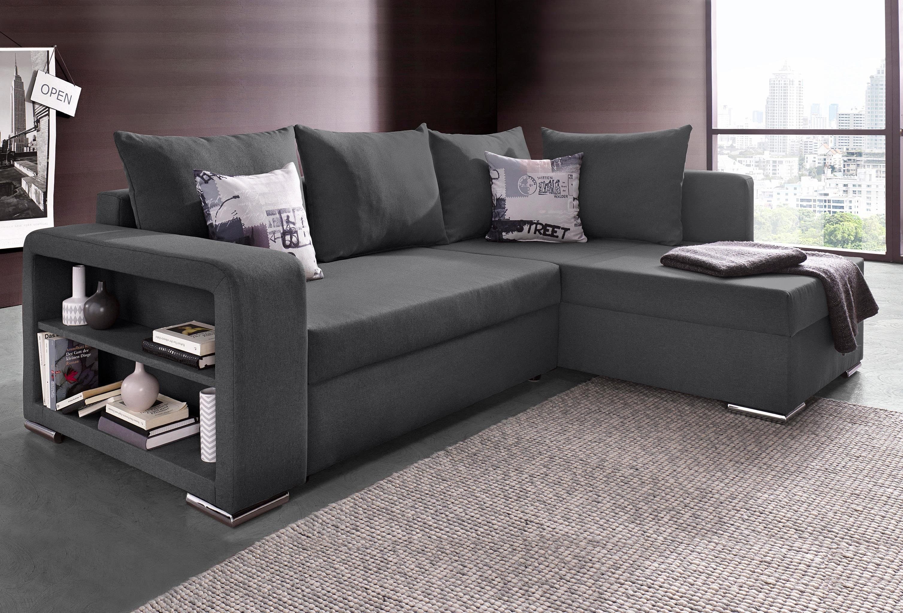 COLLECTION AB Ecksofa John L-Form | Grau