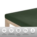 OTTO home Spannbettlaken Topper Basic | Grün 2