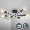 B.K.Licht LED Deckenleuchte | Schwarz 2