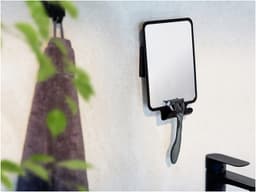 WENKO Wandspiegel Vacuum-Loc® Modell Quadro | Schwarz