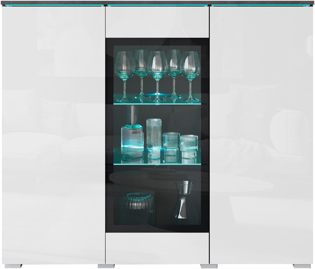 Home affaire Highboard Vera | Mehrfarbig