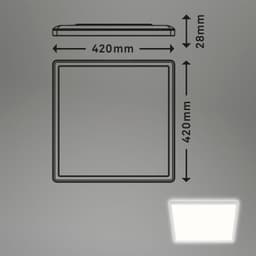 Briloner Leuchten LED Panel 7158416 SLIM | Weiß