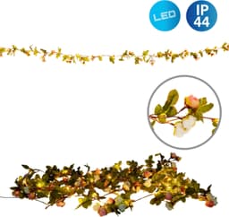 Näve LED-Lichterkette Röschen | Mehrfarbig