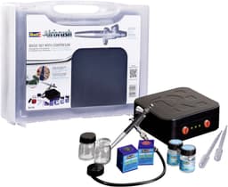 Revell Airbrush Basic Set mit Kompressor | Schwarz