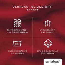 Schlafgut Spannbettlaken PURE TOPPER | Rot