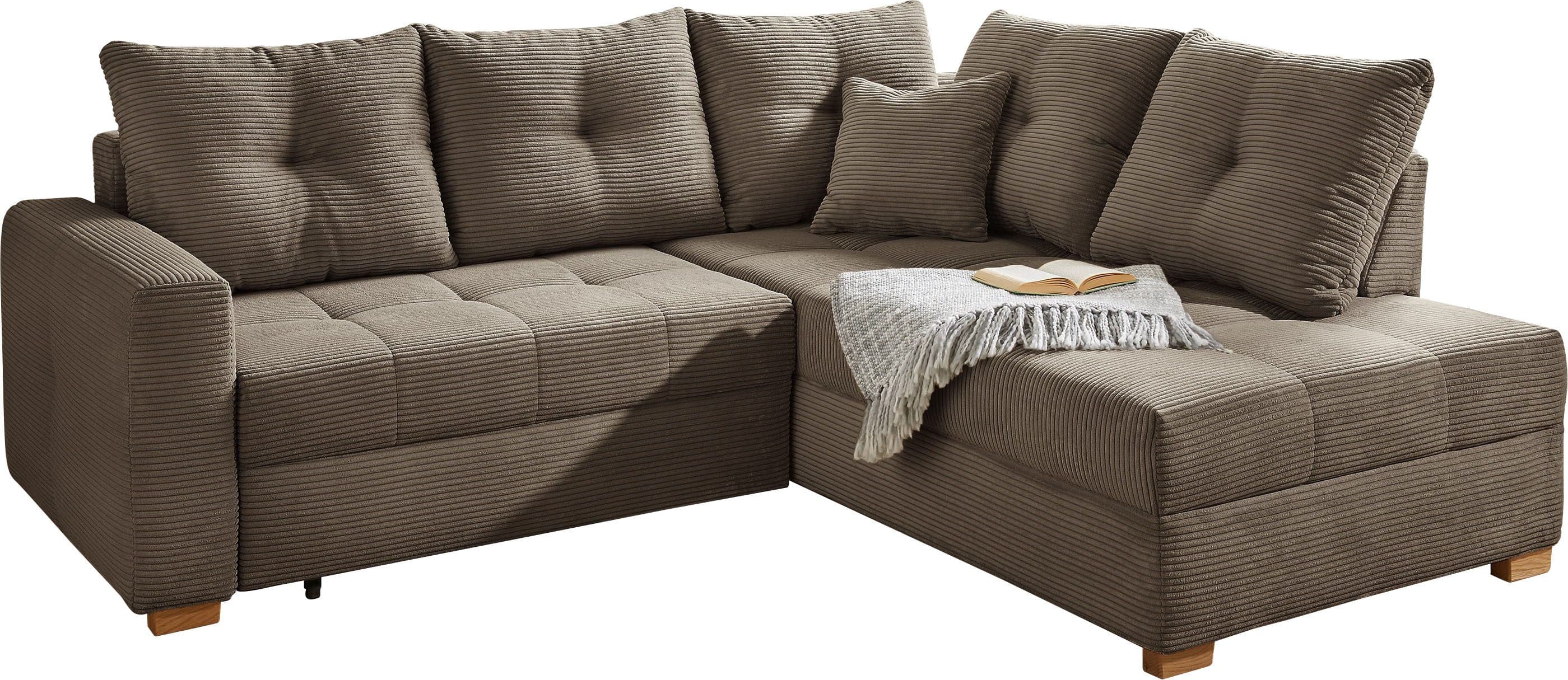 Jockenhöfer Gruppe Ecksofa Heidelberg L-Form | Braun