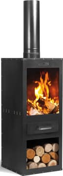 CookKing Gartenkamin Rosa | Schwarz