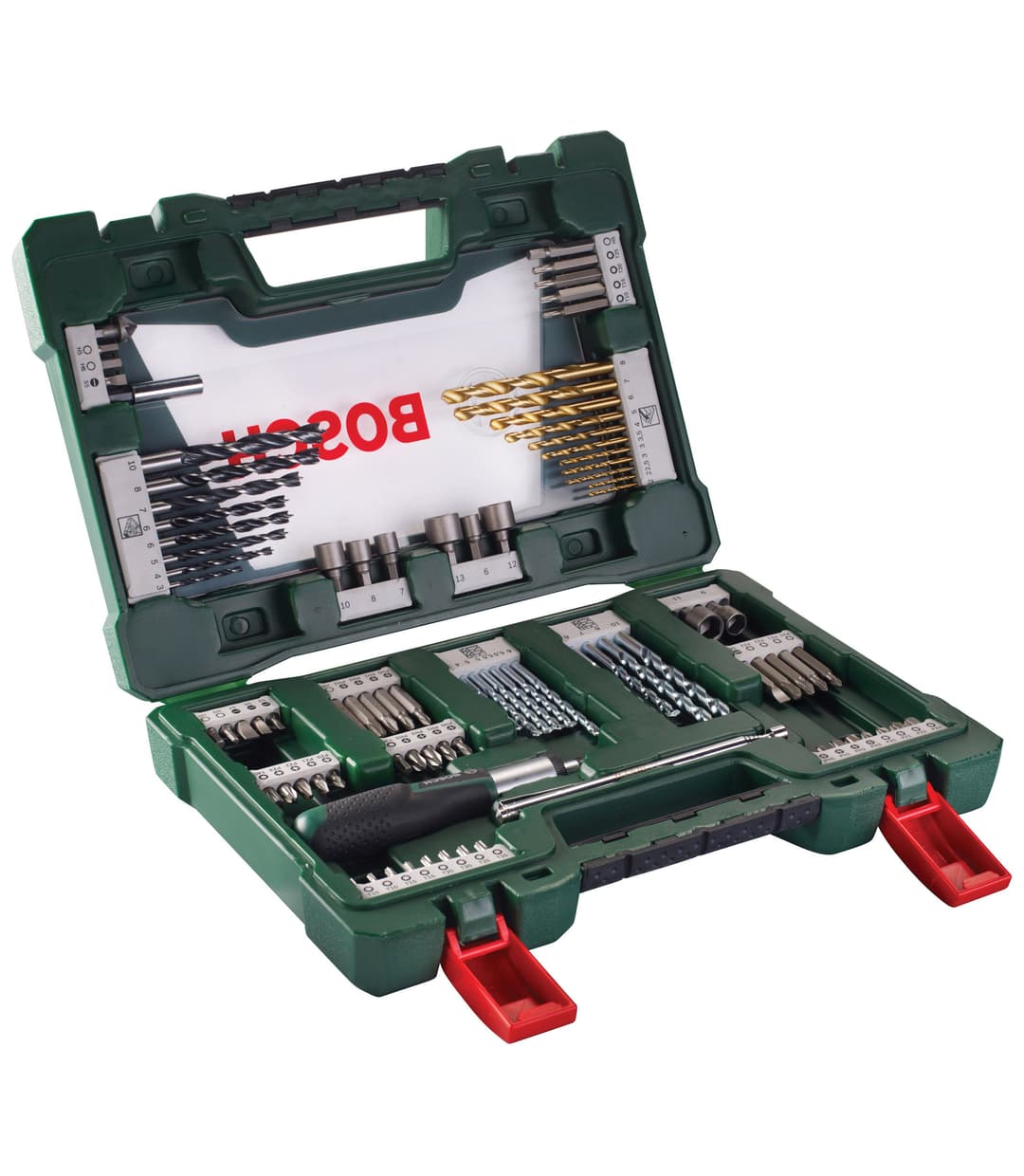 Bosch Home & Garden Bohrer- und Bitset V-Line, 91-teilig | Grün
