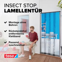 tesa Insektenschutz-Tür Insect Stop Standard | Schwarz