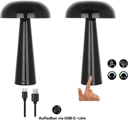 OTTO home LED Tischleuchte Katniss | Schwarz
