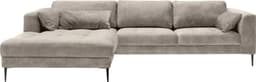 TRENDMANUFAKTUR Ecksofa Luzi | Grau