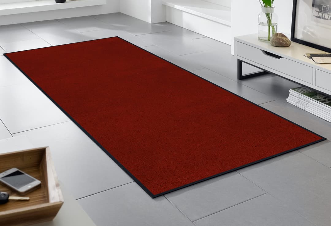 wash+dry by Kleen-Tex Fußmatte Original Uni | Rot