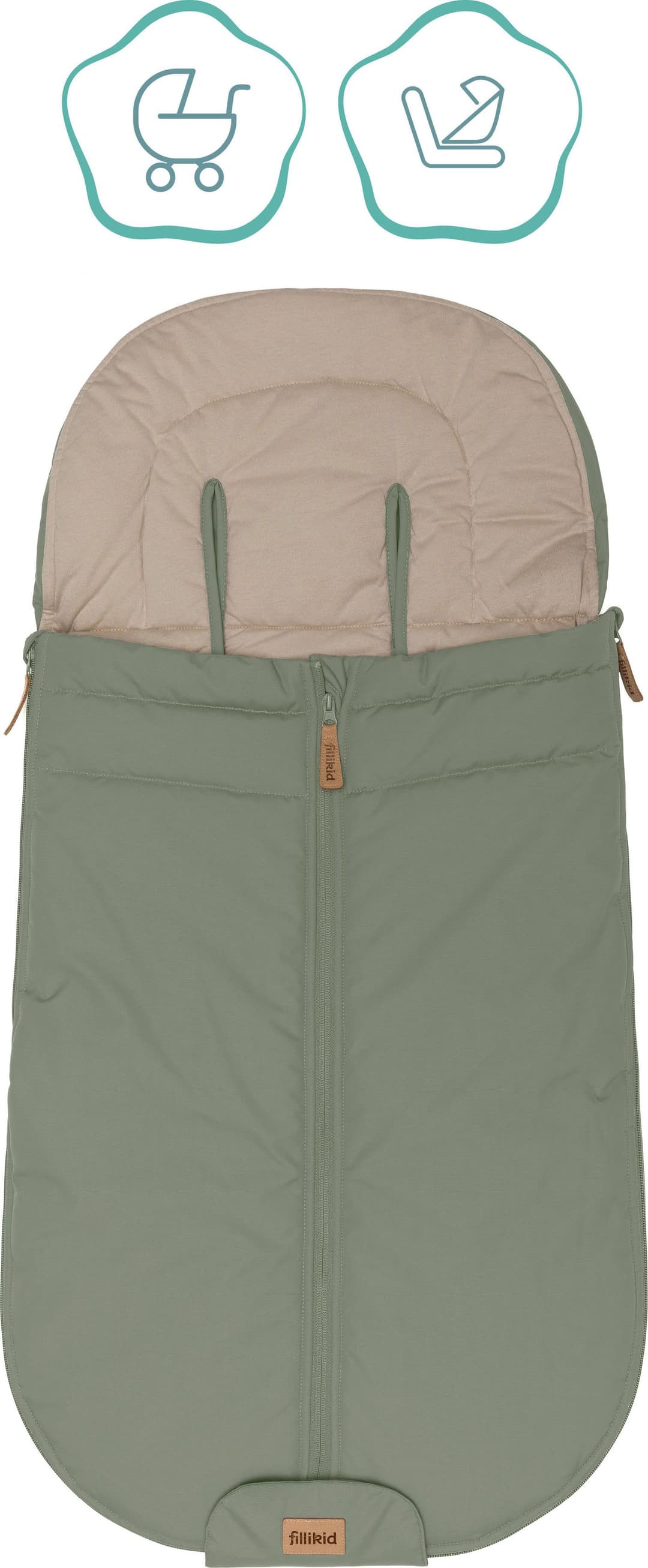 Fillikid Fußsack Light Trend | Grün
