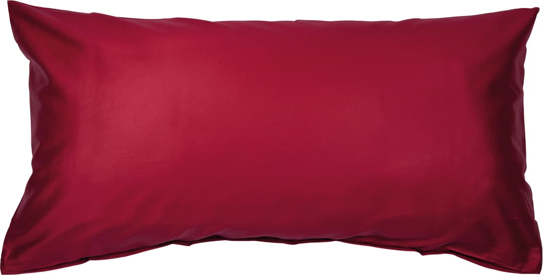 Janine Kissenbezug Colors Mako Satin | Rot
