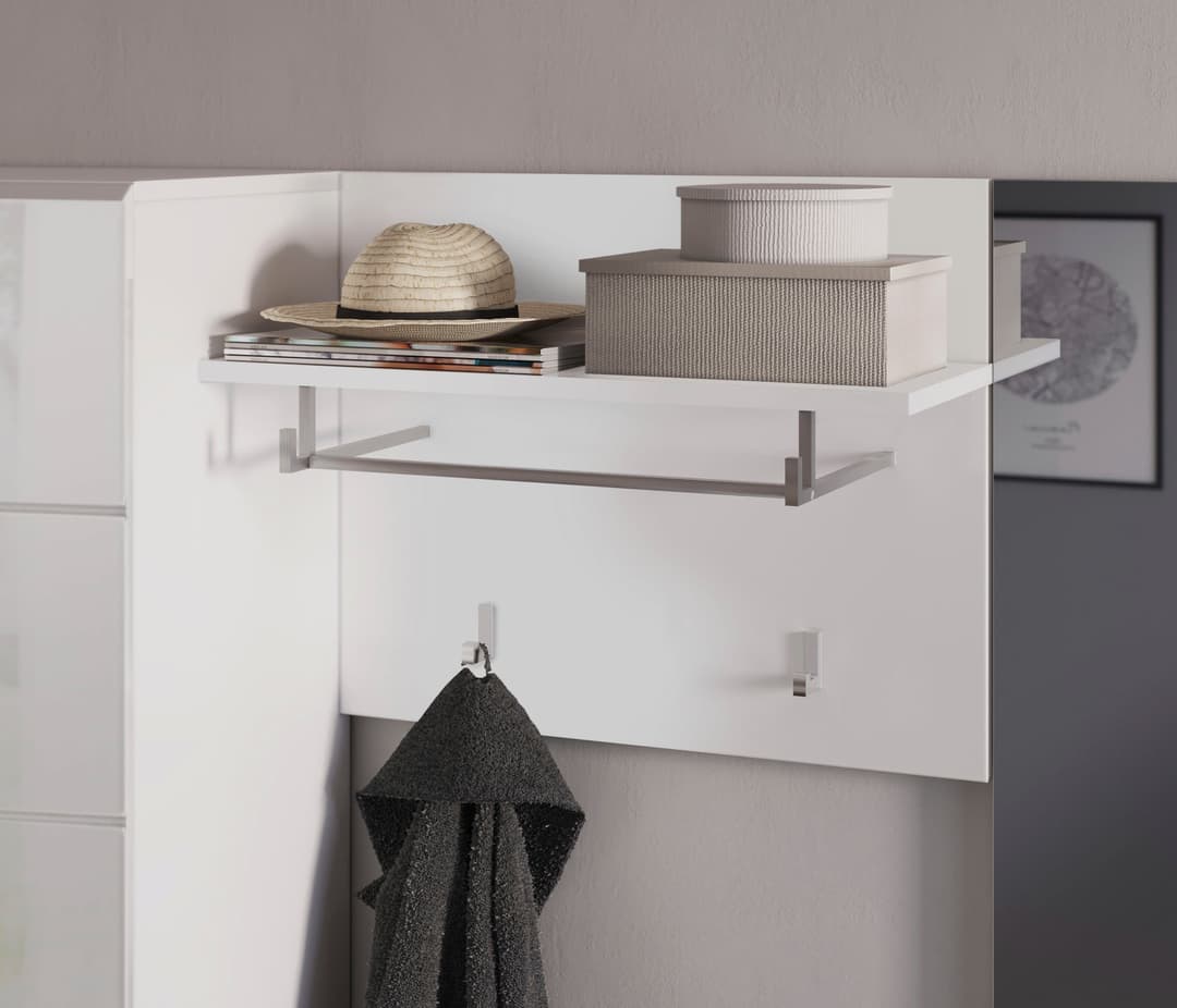 Home affaire Garderobenpaneel Malmö | Weiß