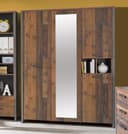 FORTE Kleiderschrank Clif | Grau