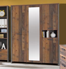 FORTE Kleiderschrank Clif | Grau